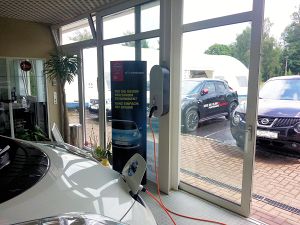 Ladestation für Elektrofahrzeuge für ein Autohaus